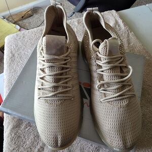 Woman Tan Athletic Shoes